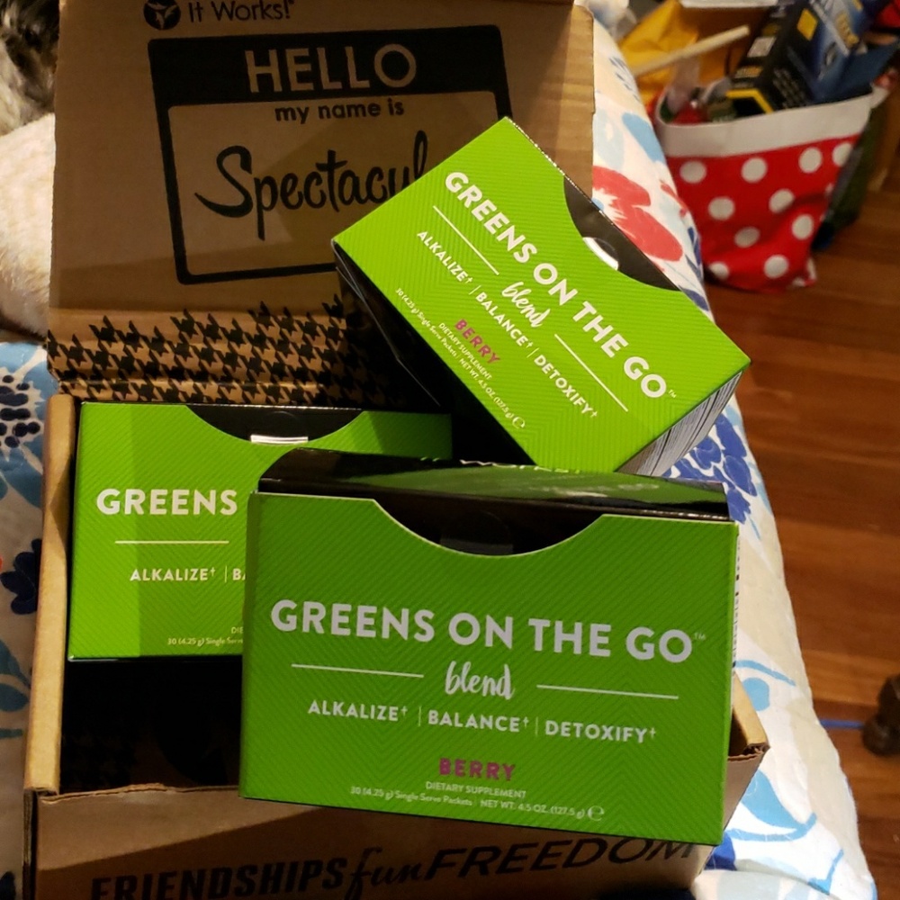 It works! Greens on the go